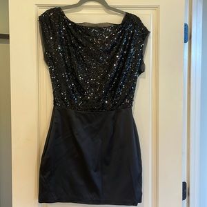 BCBG Black sequin dress